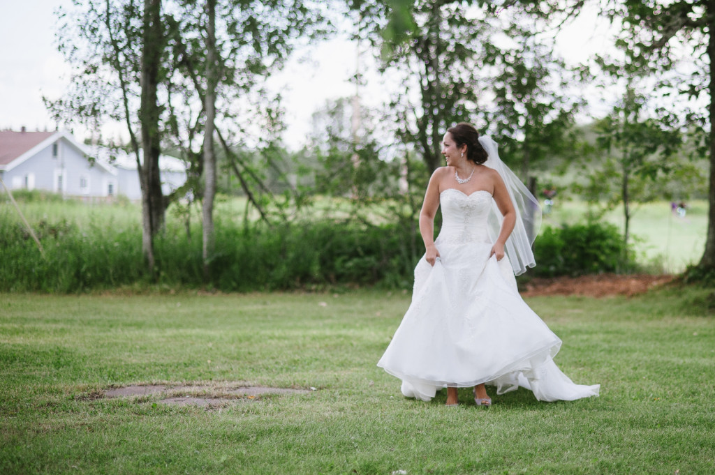 Bride First Look - Warba, Minnesota Wedding